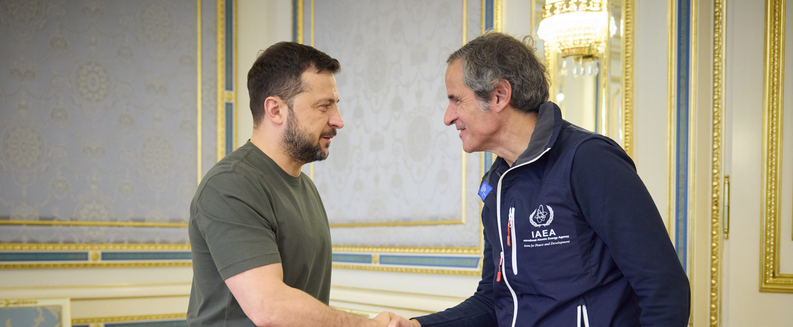 Володимир Зеленський зустрівся з генеральним директором МАГАТЕ Рафаелем Гроссі