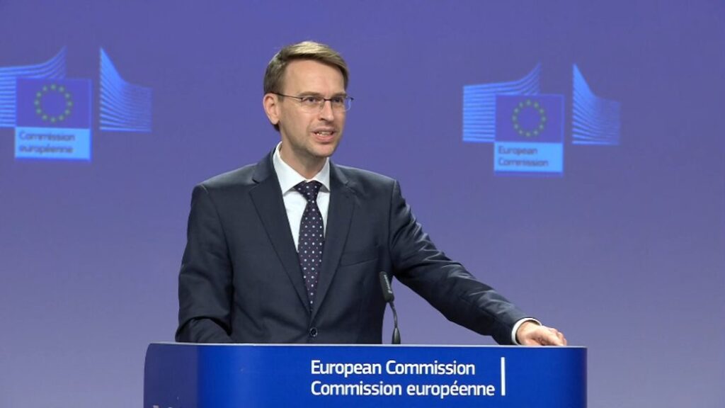 Речник Єврокомісії із зовнішньополітичних питань Петер Стано. Європейська комісія