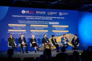 очільник САП Олександр Клименко під час панельної дискусії «Підвищення прозорості в управлінні державними коштами: виклики, успіхи, перспективи»