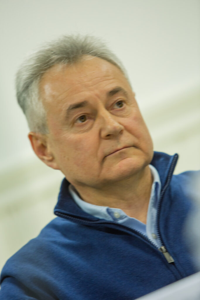Олег Хрипун, голова Північного апеляційного господарського суду, під час виступу на Конституційних студіях у Києві