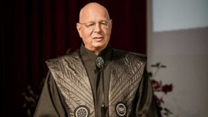 Клаус Шваб під час виступу на Всесвітньому економічному форумі