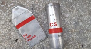 в БпЛА виявлена капсула з концентрованою бойовою отруйною речовиною «CS» (іритант)