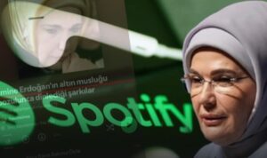 Логотип Spotify на фоні прапора Туреччини