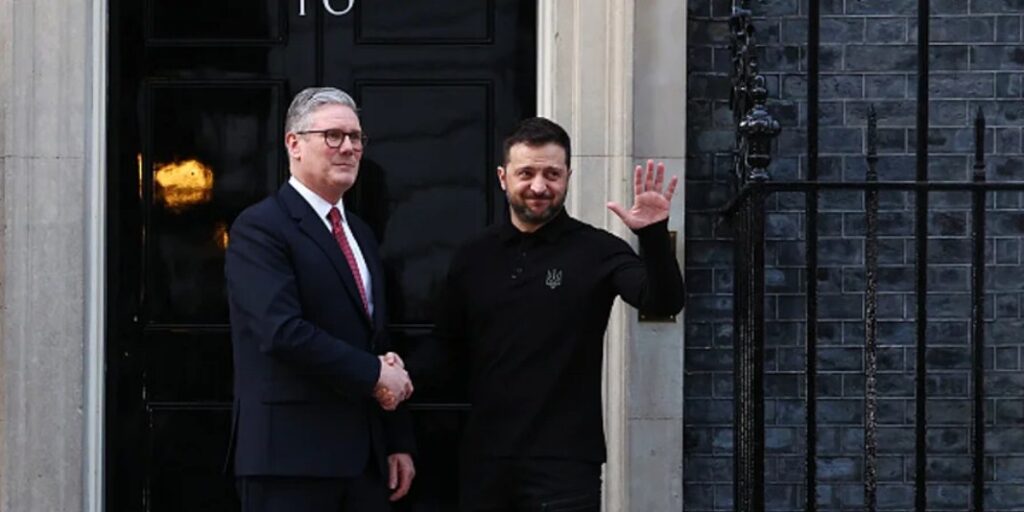 Президент України Володимир Зеленський і прем’єр-міністр Великої Британії Кір Стармер, 1 березня 2025 року