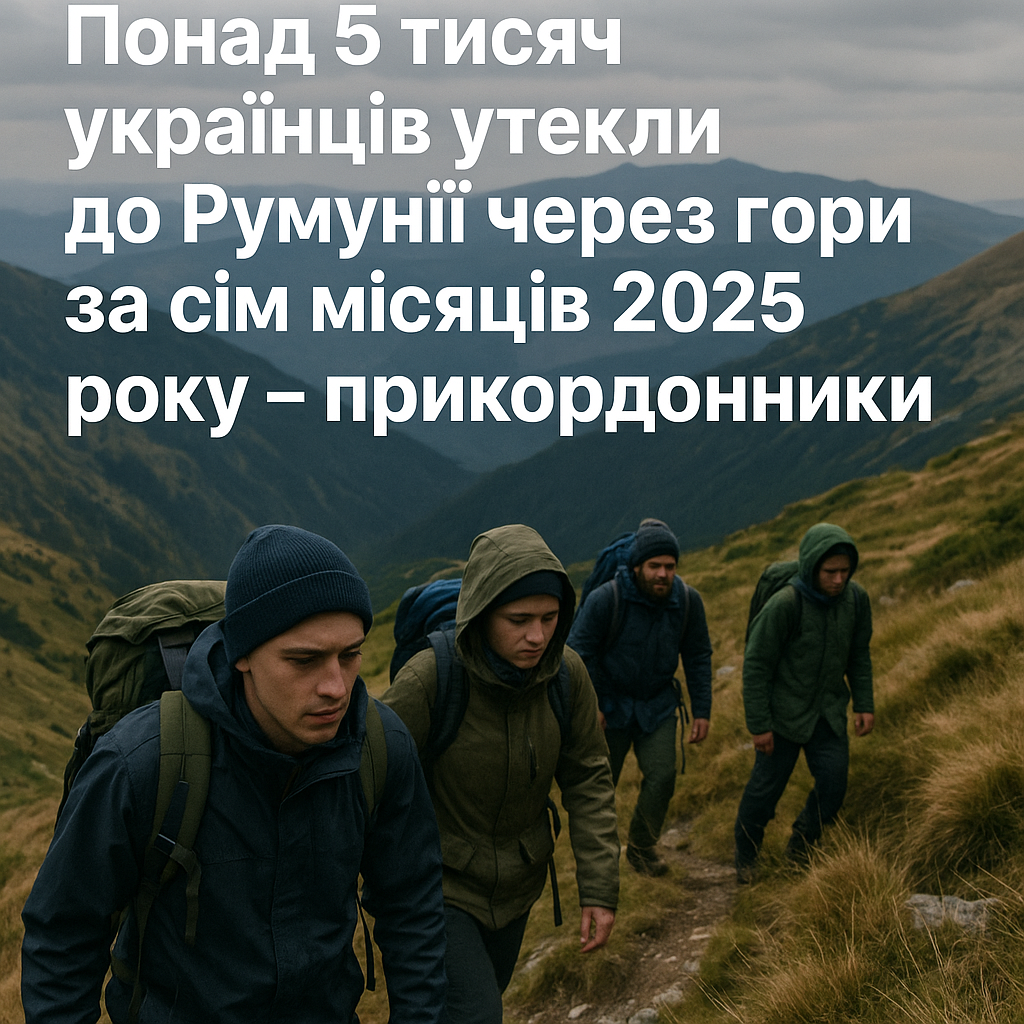 Українці намагаються нелегально перетнути кордон з Румунією через гори