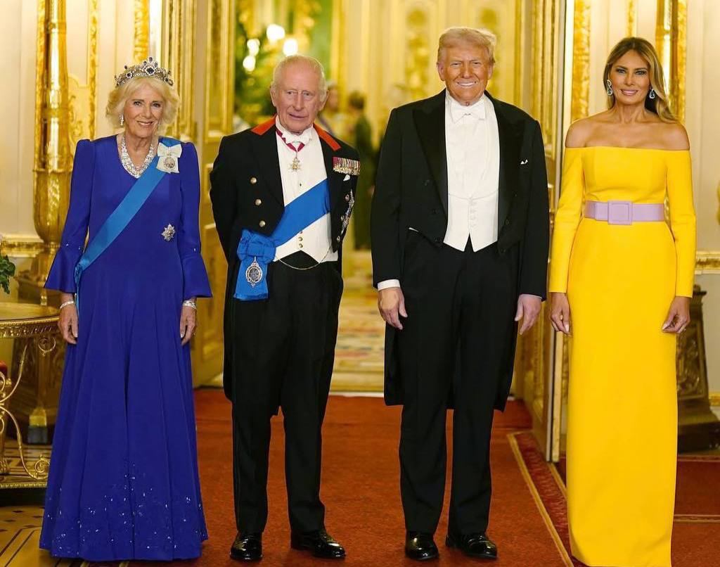 Королева Камілла, король Чарльз, Дональд і Меланія Трамп / © Associated Press