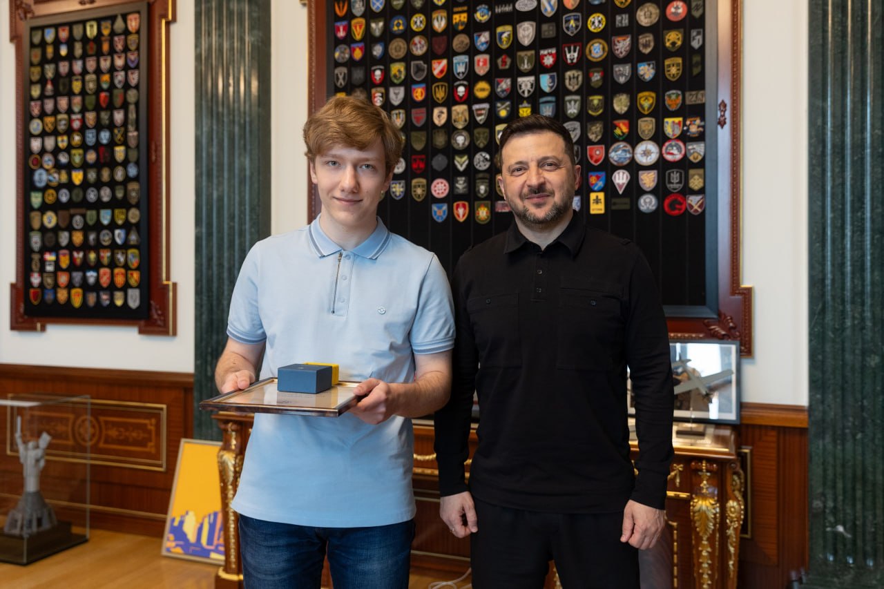 Зеленський відзначив чемпіона Європи з шахів