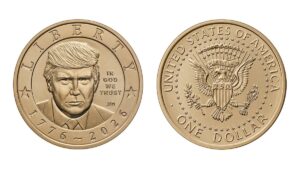 Монета із Трампом: у США випустять «золотий» долар до 250-річчя