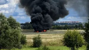 У Підмосков’ї розбився військовий літак: російські ЗМІ повідомляють про ймовірний Су-57
