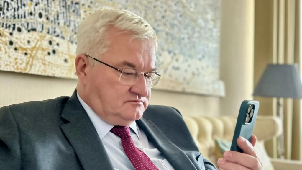 Андрій Сибіга та міністр закордонних справ Греції Георгос Герапетрітіс під час переговорів