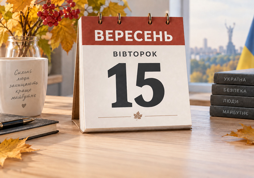 Календар на 15 вересня 2026 року