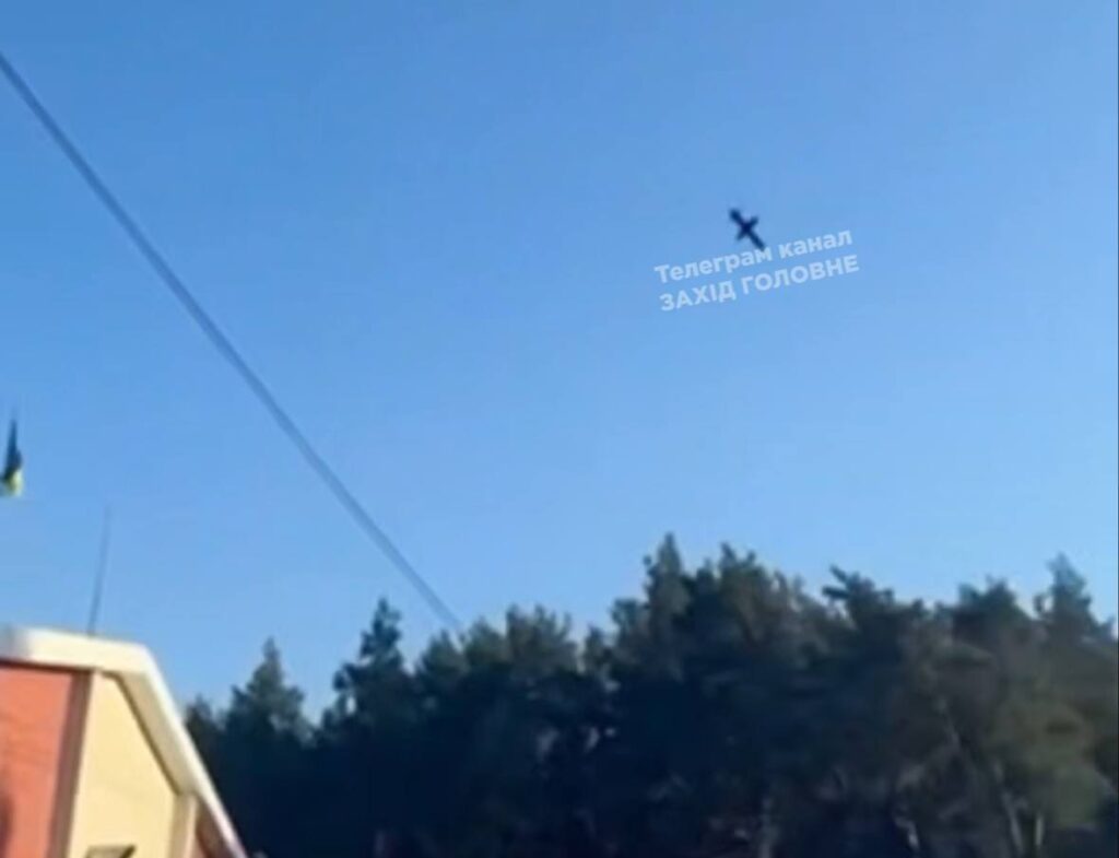 Російський дрон біля пункту пропуску «Ягодин» на Волині
