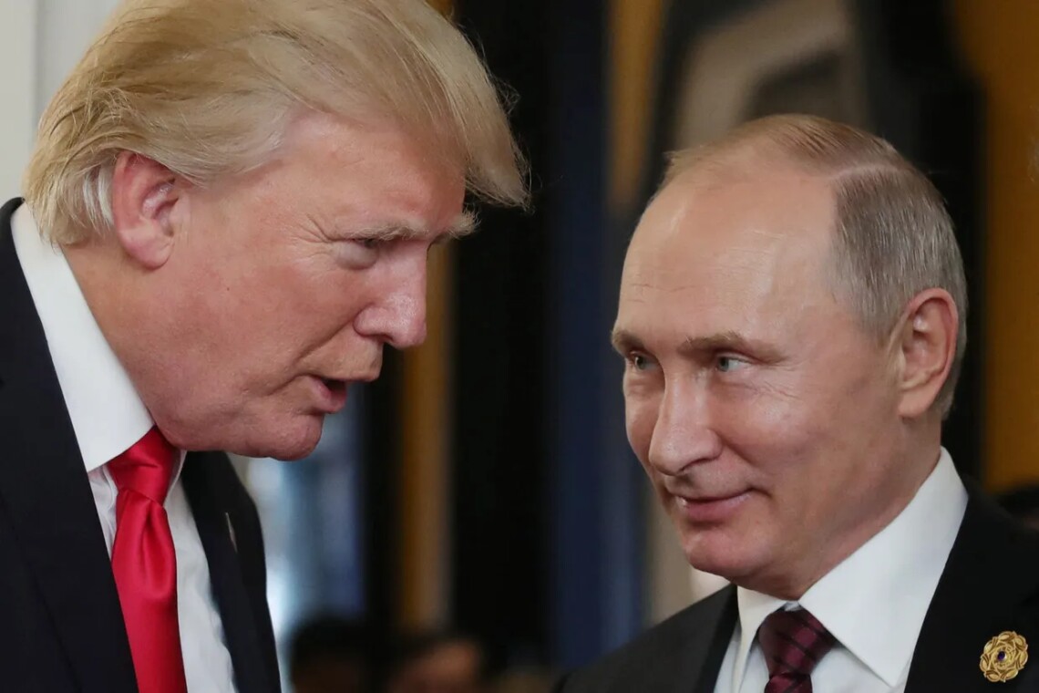 Дональд Трамп і володимир путін під час зустрічі