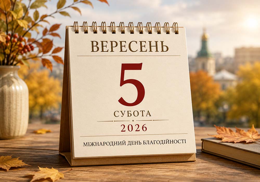 Календар на 5 вересня 2026 року