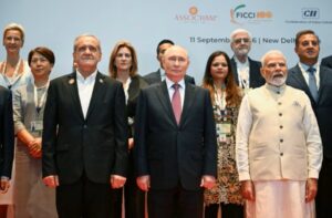 Лідери країн BRICS під час саміту в Нью-Делі 12 вересня 2026 року