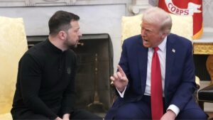 Дональд Трамп і Володимир Зеленський.