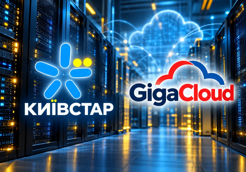 Придбання GigaCloud Київстаром за суму до 50 мільйонів доларів — логотипи двох українських технологічних компаній