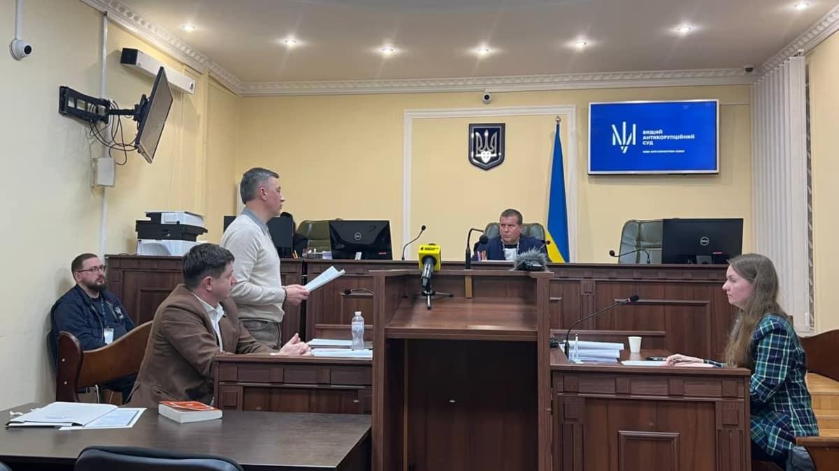 Народний депутат Сергій Лабазюк під час засідання Вищого антикорупційного суду