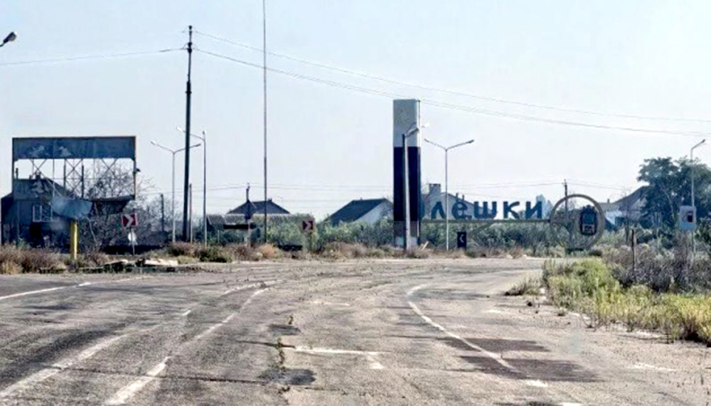 Тимчасово окуповане місто Олешки на Херсонщині, де з 29 жовтня планується гуманітарне припинення вогню