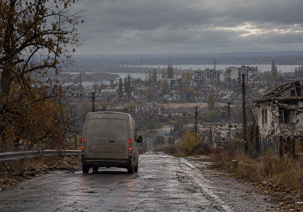 Тимчасово окуповані Олешки на Херсонщині, де з 27 жовтня заплановане припинення вогню для гуманітарної операції