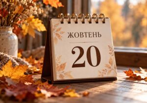 20 жовтня 2026 року: яке сьогодні свято, церковний календар, іменини, традиції та прикмети дня Календар із датою 20 жовтня 2026 року на осінньому тлі