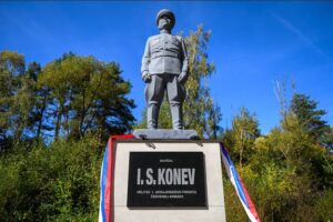 Пам’ятник радянському маршалу Івану Конєву, відкритий у Словаччині