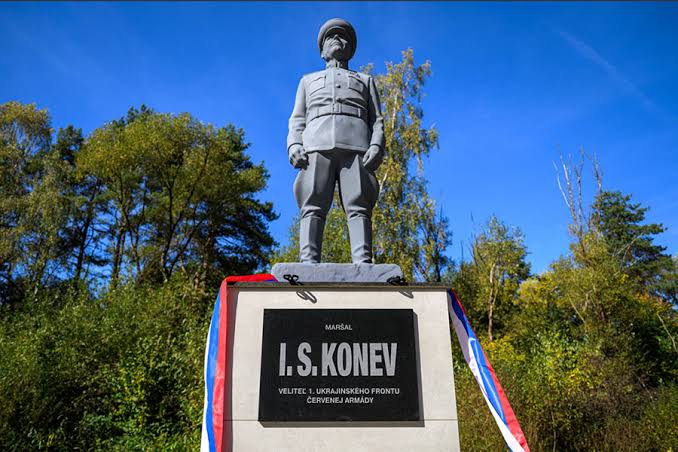 Пам’ятник радянському маршалу Івану Конєву, відкритий у Словаччині