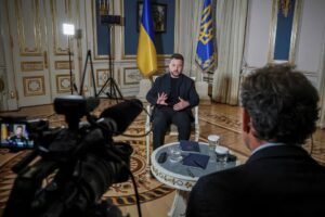Зеленський дає інтерв'ю агентству Reuters