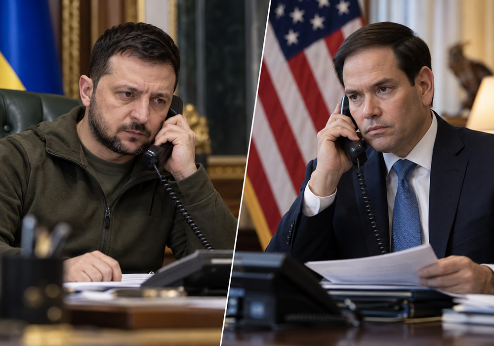 Президент України Володимир Зеленський і державний секретар США Марко Рубіо
