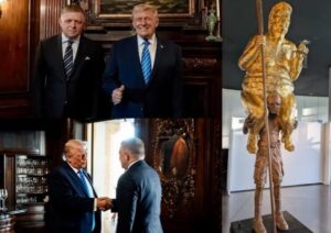 Статуя Трампа в Європарламенті: Фіцо закликав прибрати скульптуру