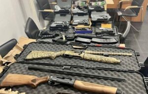 Зброя та боєприпаси, вилучені під час міжнародної операції Інтерполу Trigger X у 17 країнах Європи та Азії